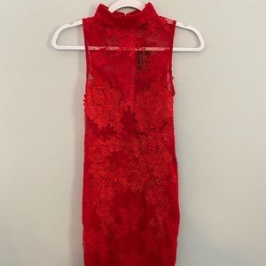 Red Lace Dress
